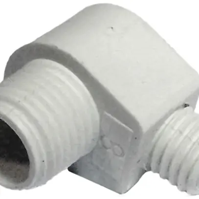 Klemmnippel ROE M10×1mm Isolierstoff weiss 