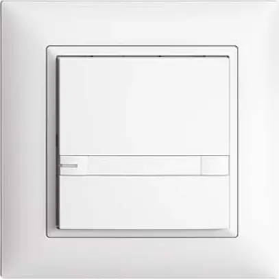 Pulsante KNX RGB EDUE, 250mW, c.LED RGB, carta, 1×pulsante, com.2×tasti, bi 