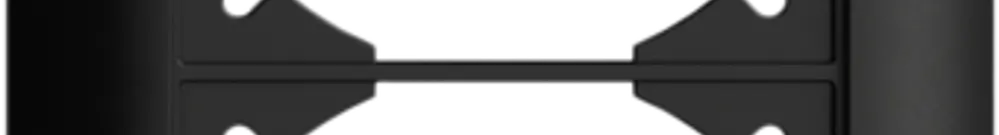 UP-Kopfzeile EDIZIOdue SNAPFIX® 4×1 vertikal 88×268mm schwarz 