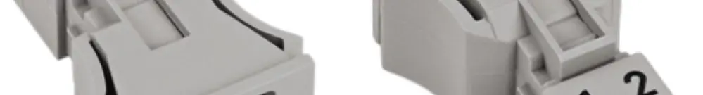 Presa WAGO 2L 0.25…1.5mm² grigio codificazione B 16A 250V Snap-In 