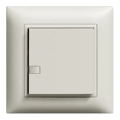 Poussoir ENC ZEP imp/minuterie 1c/1t station centr. EDIZIOdue gris clair 