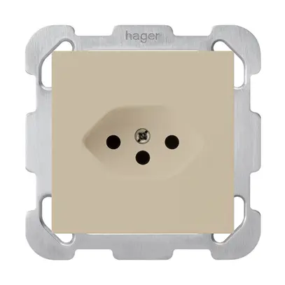 Presa INC kallysto T13 beige con piastra di fissaggio 