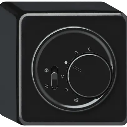 Termostato ambiente AP origin interr.caldo/freddo 230VAC 5…30°C 10A nero 