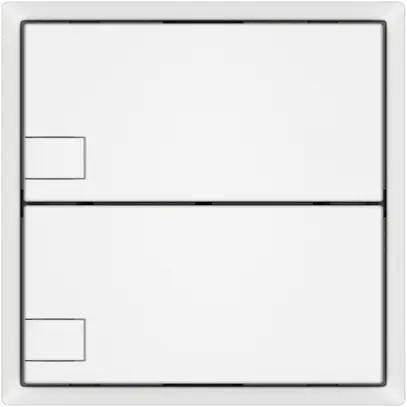 Pulsante KNX RGB EDIZIO.liv SNAPFIX® sensore temp.s.LED 2× com.1T bi 