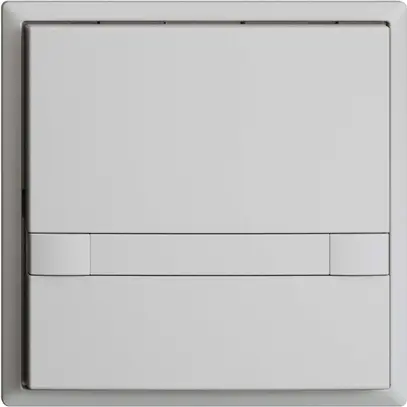 Poussoir ENC KNX 1× EDIZIOdue colore gris clair RGB sans LED avec insert papier 