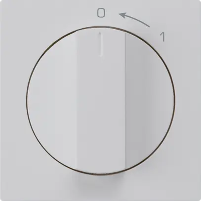 Contatto rotativo 0<1/1L grigio chiaro kallysto con manopola 