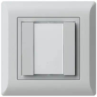 Poussoir universel ENC 2×kallysto.line avec LED gris clair 