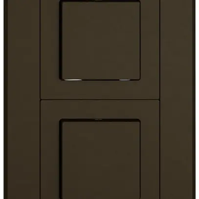 Combinazione INC EDIZIO.liv SNAPFIX® 2×1 156×96mm 2×schema 3/1L marrone 