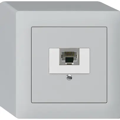 Boîte AP kallysto 1×RJ45s gris clair 