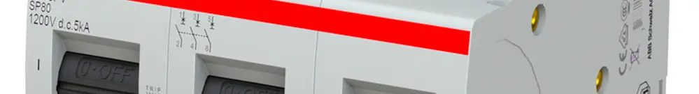 Disgiuntore ABB S803PV-SP80 3P 1200VDC 80A 5kA 4.5UM 