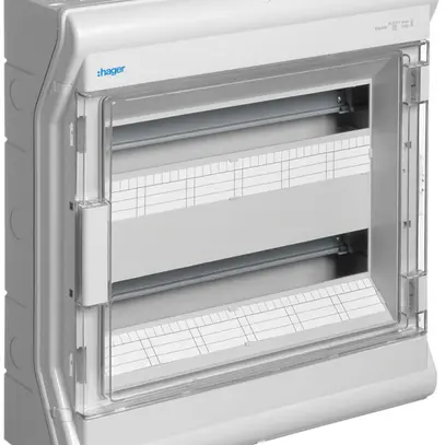 Distributore AP Hager vector 2-file 36UM IP54/IP65 418×452×151mm 