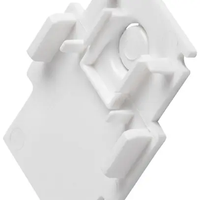 Cappa terminale SLV 48V TRACK materia sintetica 34×2×47mm bianco 