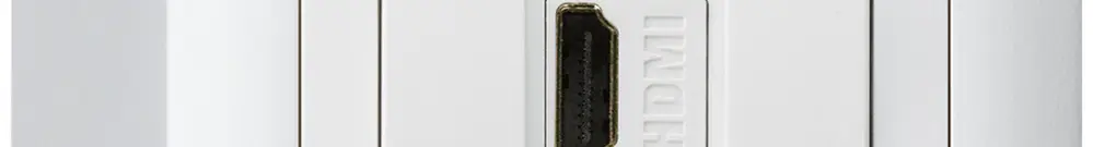 Prise de raccordement AP kallysto HDMI prise de passage blanc 