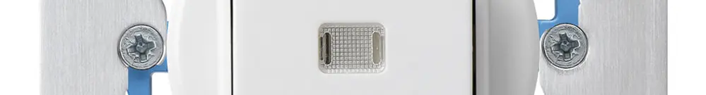 Inserto per interruttore luminoso INC basico 3/1L con placca di fissaggio bianco 