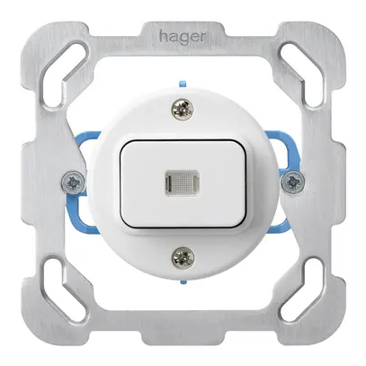 Insert pour interrupteur lumineux ENC basico 3/1 plaque de fixation blanc 