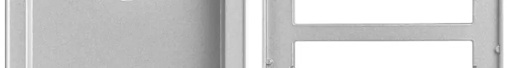 Scatola AP Urmet Alpha, 2×modulo, 125×217mm, con supporto per modulo telaio 