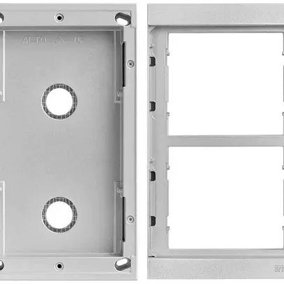 Scatola AP Urmet Alpha, 2×modulo, 125×217mm, con supporto per modulo telaio 