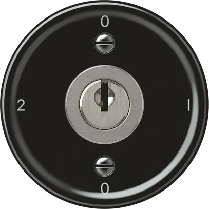 Interruttore a chiave origin commutatore 2/1L 16A 250V 0-1-0-2 60×60mm nero 