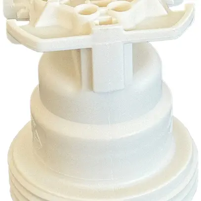 Attacco Elektrogros E27 con filetto esterno Ø39×45mm morsetti 0.5…1.5mm² bianco 