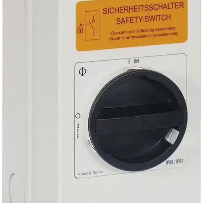 Interruttore di revisione AP K&N 20A/400V 0/3L BK/GY 