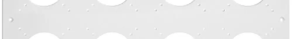 Intestazione NUP Feller NEVO, 4×4, per apparecchi N.CO, bianco 