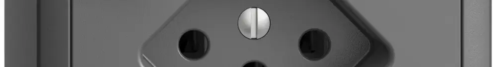 Prise AP EDIZIOdue T13 FI 30mA gris foncé 