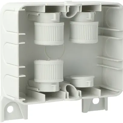 Scatola AGRO, fper canale portacavi, angolato, fissaggio a vite,120×95×40mm, gr 