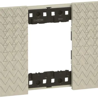 Telaio di copertura Living Now 2 moduli 102.5×86mm optic 