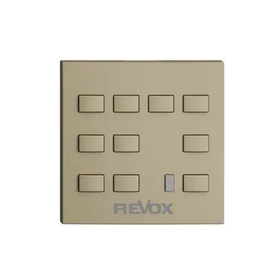 Kit de montage EDIZIOdue F pour Voxnet p. gravure, 10 boutons & IR, sand 
