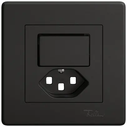 Kit di montaggio INC EDIZIO.liv SNAPFIX® per combi.T23 con 1 tasto n.ill.ne 