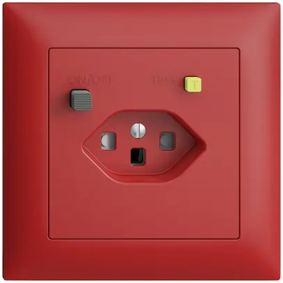 Prise ENC EDIZIOdue T23 FI 30mA FMI, shutter, berry 