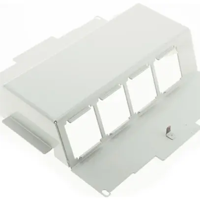 Kit de montage Woertz vide 2×4 Mosaic 45×45mm pour WAK250/75 o.DAK250 gris clair 