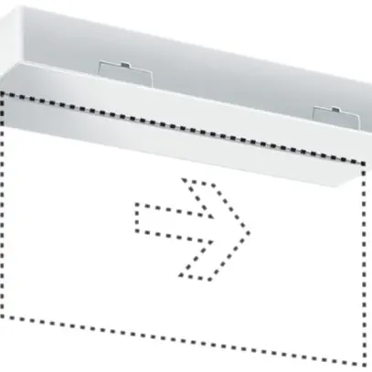 Lampada di emergenza ESYLUX SLX 32 LEDi Display 8h, bianco 