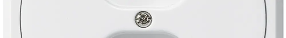Presa INC robusto 2×tipo 23 bianco senza copercchio 