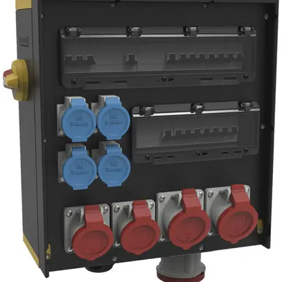 Distributore di corrente EVGMB 7100-23/125A 1×63A 2×32A 2×16A 4×T23 IP44 