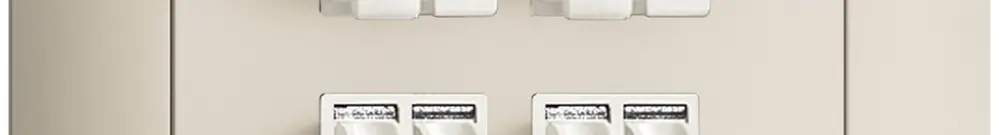 Prise ENC audio FMI 4×crema borne à étrier pour 4 haut-parl. 