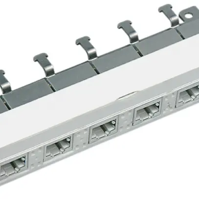 Elément universel freenet R&M 6×RJ45 blindé 