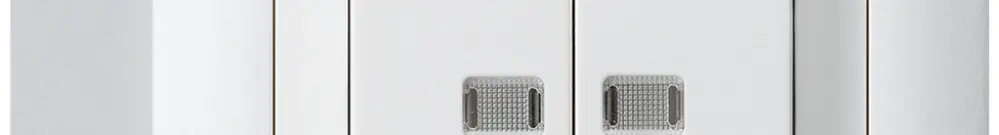 Tasto lum.AP kallysto 2×AR/1L con 2 lenti bianco 