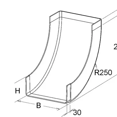 Gomito interno EBO 200×80mm 