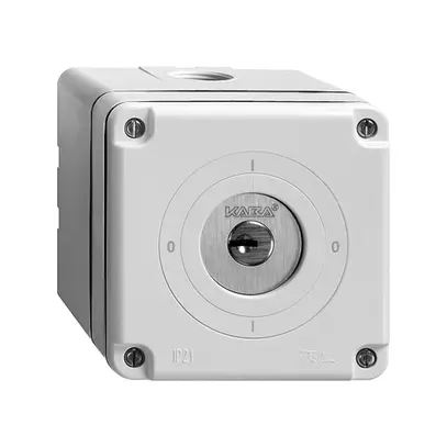 Interrupteur rotatif NAPU FH 16A interrupteur 0/1L 0-I-0-I, a.serrure, bc 