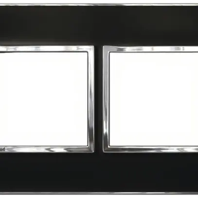 Intestazione INC Legrand Arteor 1×2, orizzontale, mirror black 