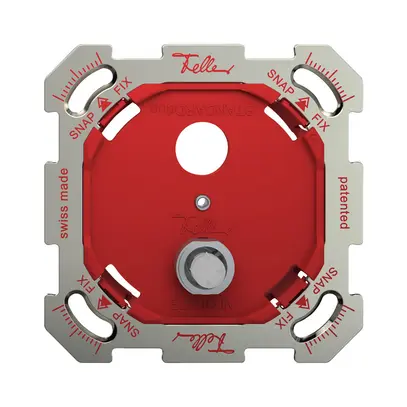 Contact à poussoir de sonnerie ENC Feller SNAPFIX® 6A 250V étiquette 
