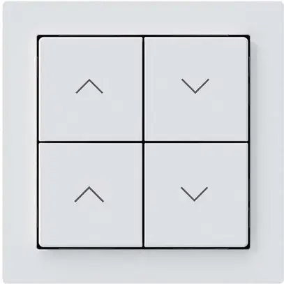KNX-Storentaster Hager BA kallysto A 4-fach 60×60mm weiss 