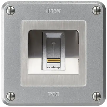 Lecteur d'empreintes digitales NUP Hager ekey robusto C aluminium 