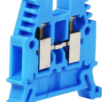 Morsetto di passaggio componibile Woertz 0.5…4mm² 32A 1000V vite 2×1 DIN 35mm bl 
