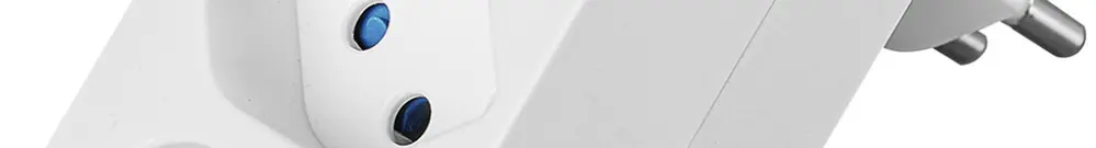 Mehrfachstecker LINE 3×T13 drehbar 320° 10A 230V IP20 weiss 