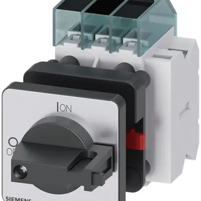 Sezionatore di carico Siemens SENTRON 3LD3 frontale 25A 3L +1Ch/1R 48×48mm ne 