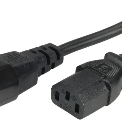 Cavo d'apparecchi VALUE C14 → C13 3×0.75mm² 250VAC/10A nero 1m 