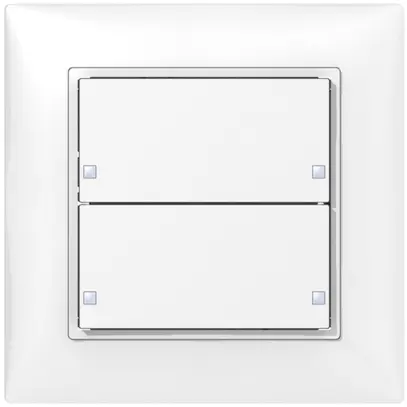 Sensore pulsante INC SIDUS KNX Design tipo B, 2/4, bianco lucido 