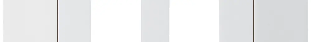 Kit frontale INC HMS kallysto.trend per 2 moduli bianco 